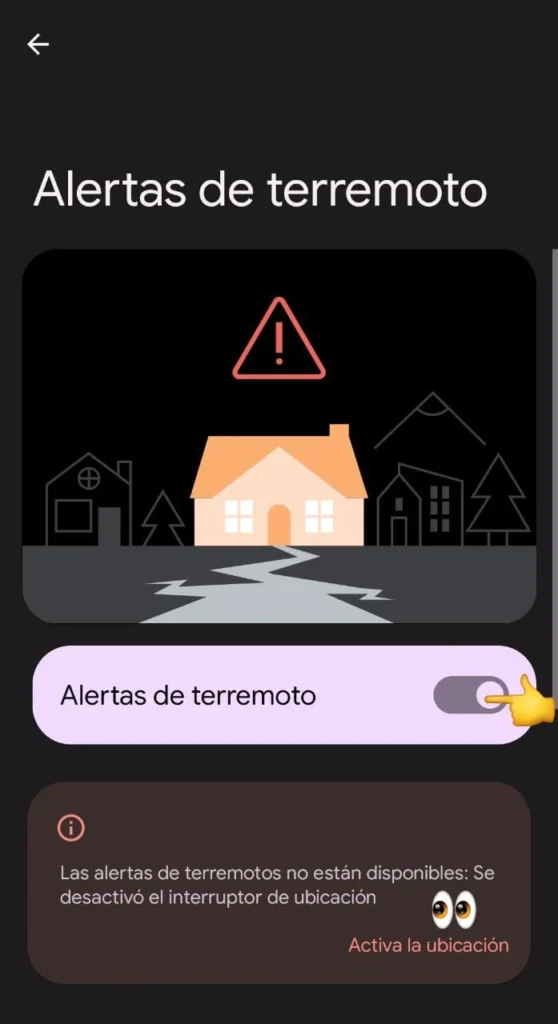 Cómo activar las alertas de terremoto de Android en Colombia