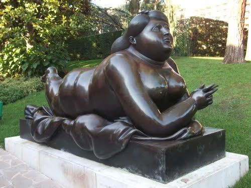 Mujer fumando de Fernando Botero.