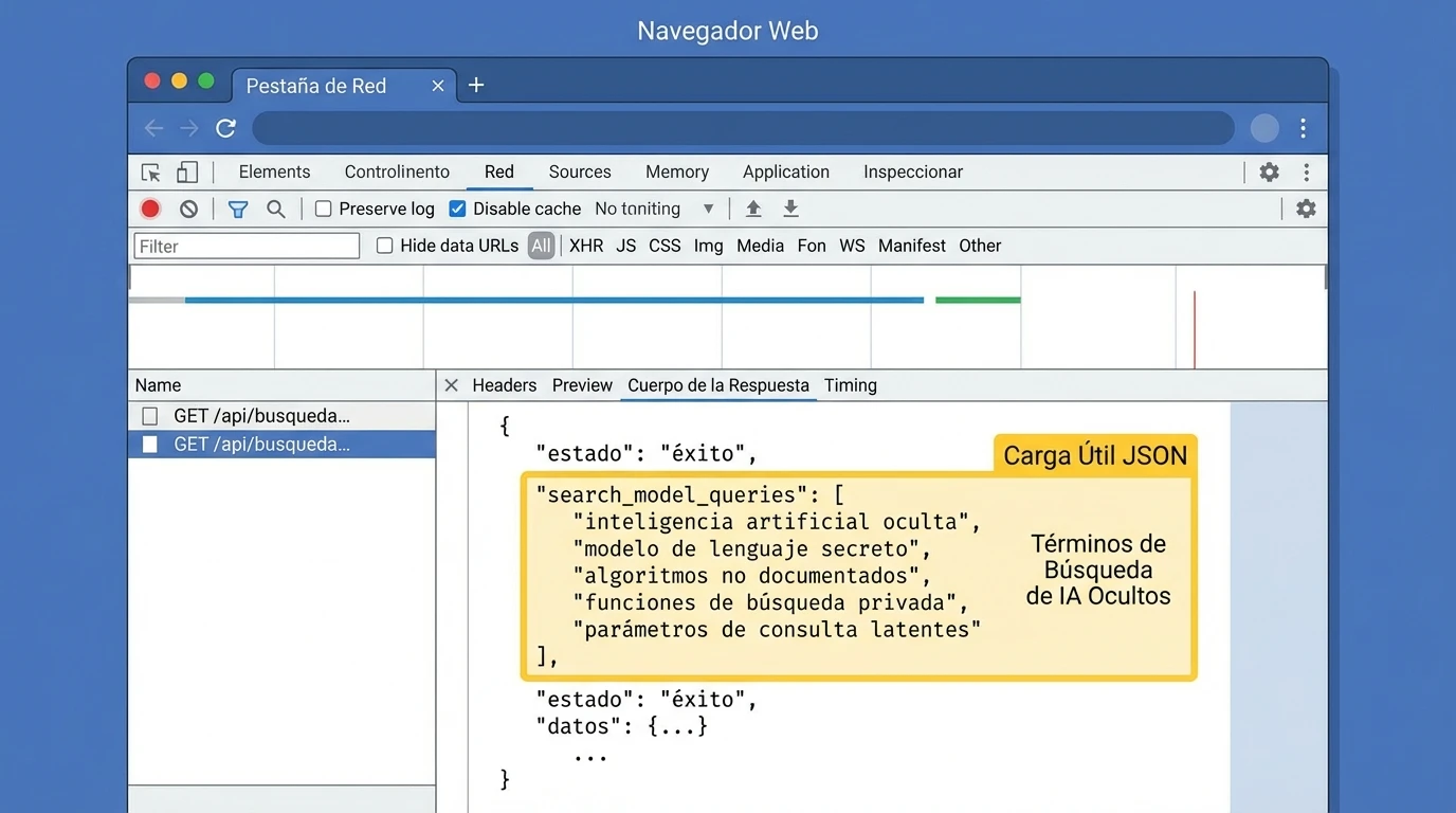El fin del query fan-out en ChatGPT y el impacto SEO 3 Esquema de la interfaz de desarrollo web y la lectura del parámetro de datos estructurados.