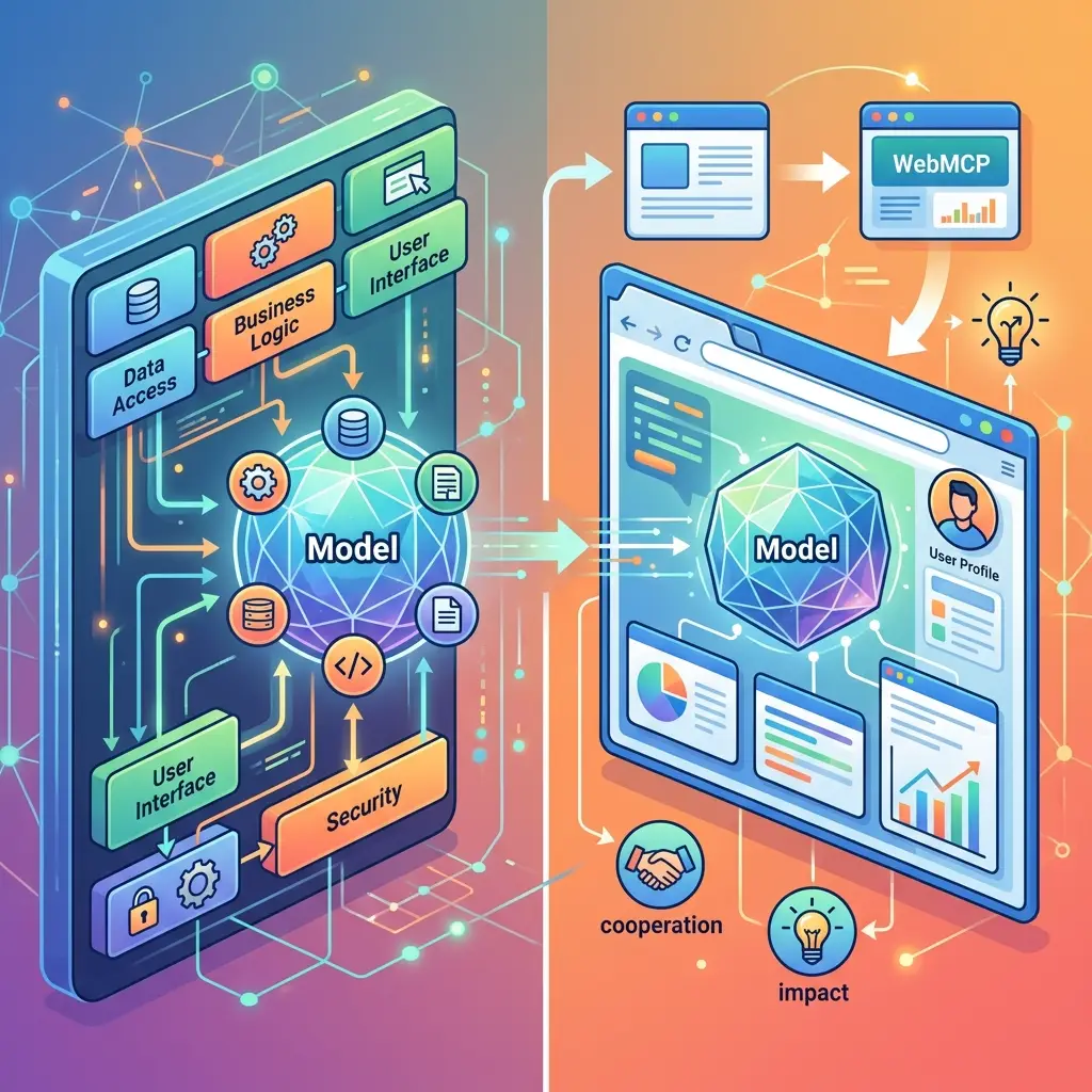 Qué es WebMCP y MCP en la arquitectura de software. Descubre qué es el Model Context Protocol (MCP) y su evolución técnica en navegadores con WebMCP. Analizamos su arquitectura, adopción e impacto en la industria.