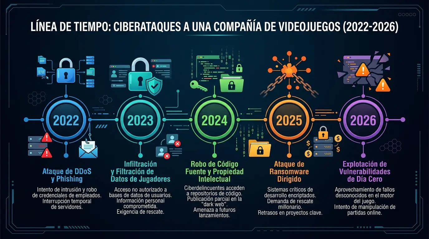 Qué pasa entre el hacker Cyberleek y Rockstar por GTA VI 1 Línea de tiempo detallada de las extracciones de datos en la infraestructura de Rockstar Games (2022-2026).